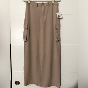 Forever 21 Lightweight Utility Midi Skirt NWT